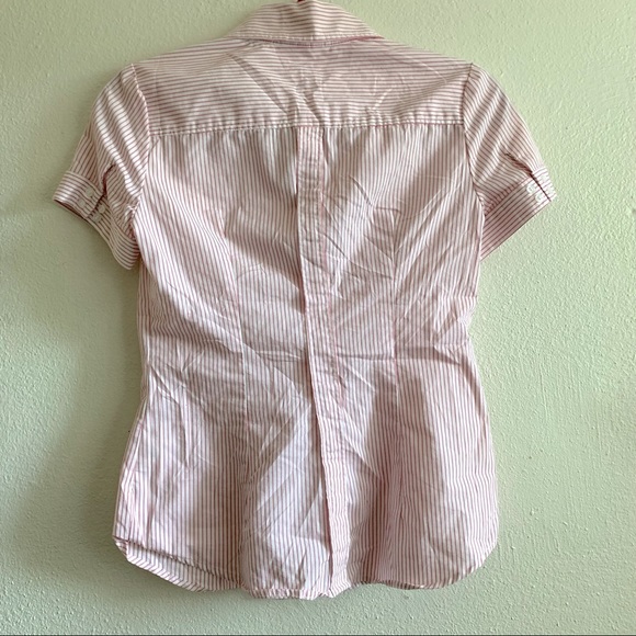 New York and Company Striped Button-up in Size XS - Picture 2 of 13